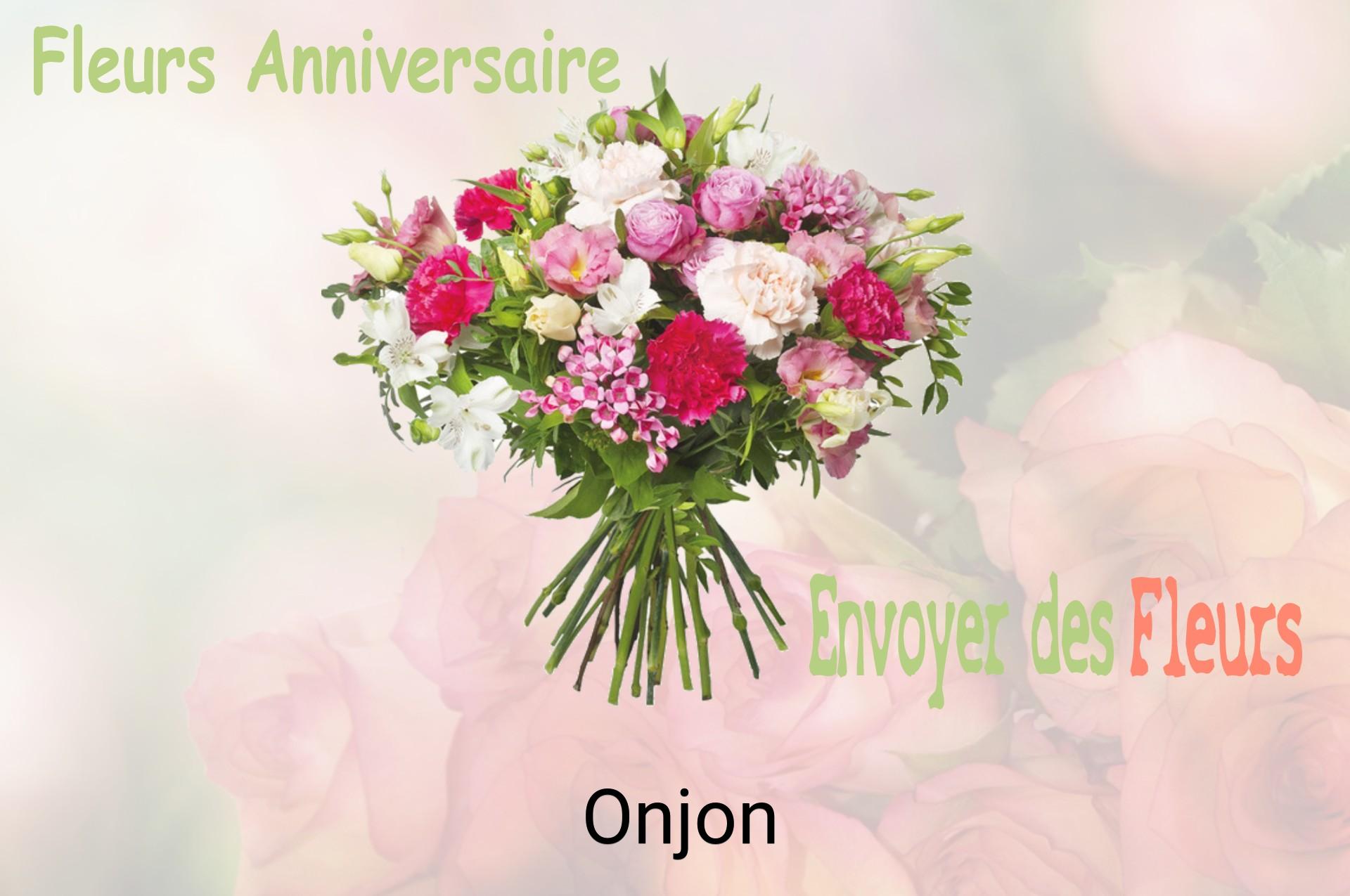 Bouquet de fleurs d’anniversaire livré à Onjon