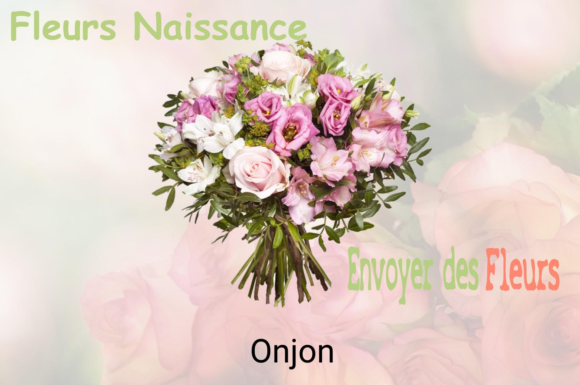 Bouquet de fleurs de naissance livré à Onjon